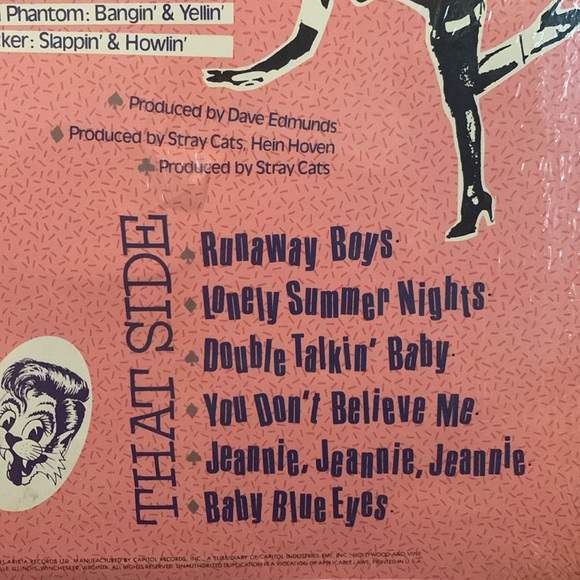 Vintage Stray Cats 1982 vinyl - Picture 4 of 6